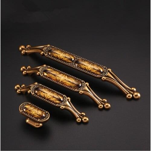 Antique Furniture Handle Vintage Cabinet Knobs and Handles Wardrobe Cupboard Drawer Kitchen Pull Knob Furniture Hareware