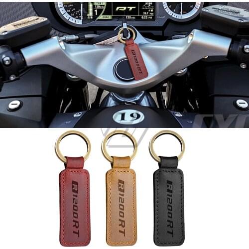 For BMW Motorrad R1200RT R1200 RT Motorcycle Cowhide Keychain Key Ring
