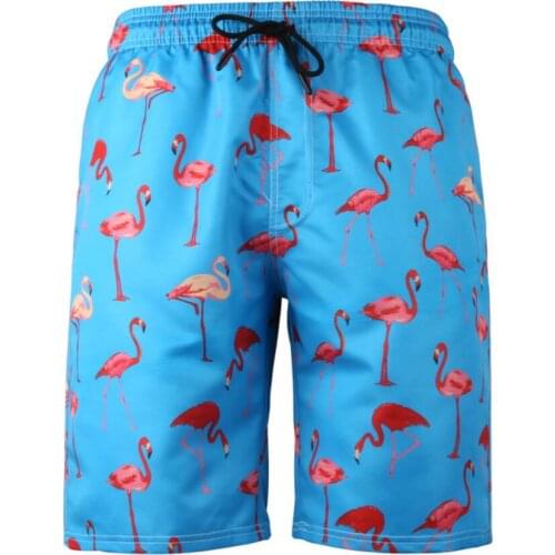 Flamingos 6xl quick dry plus size Beach Shorts Swimwear Men Swim Shorts Swimming men Swimsuit men bathing suit sport wear 316