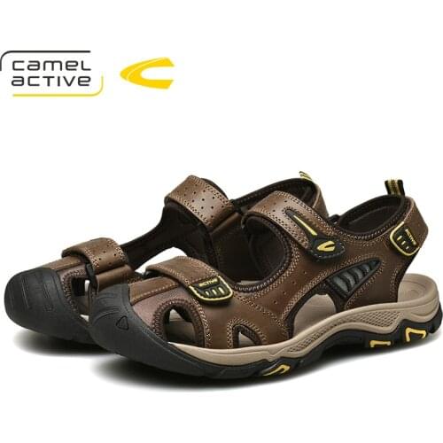 Camel Active 2019 New Genuine Leather Quick-Dryin Sandals Summer Quality Casual Sneakers Anti-Slippery Outdoor Beach Shoes 19302