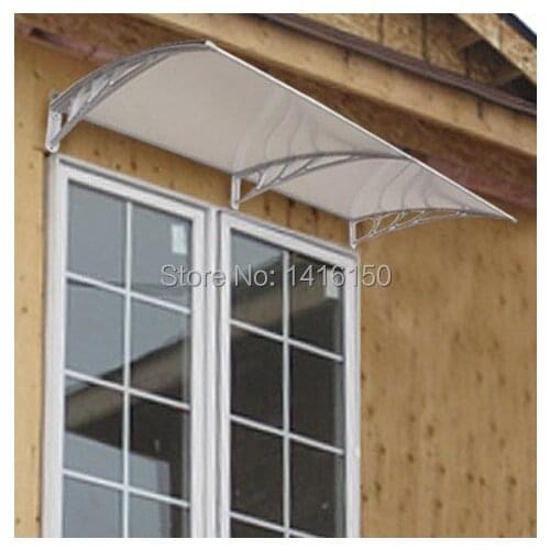 DS80200,80x200cm,31.49"x 78.74",popular in USA Canada entrance door canopy awning,plastic bracket with pc sheet canopy awning
