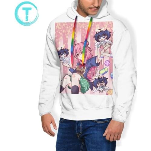 Happy Sugar Life Hoodie Happy Sugar Life Hoodies Black Oversize Pullover Hoodie Casual Polyester Mens Hoodies