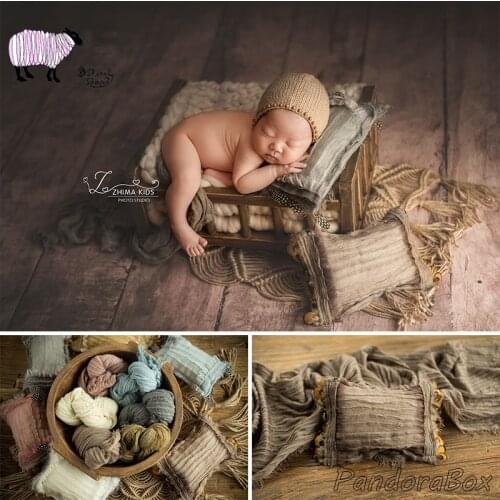 Baby Boy Girl Photo Shoot Wrap Set Newborn Photography Props fotografia Accessories Infant Baby foto Posing Wrap+Pillow Set Prop