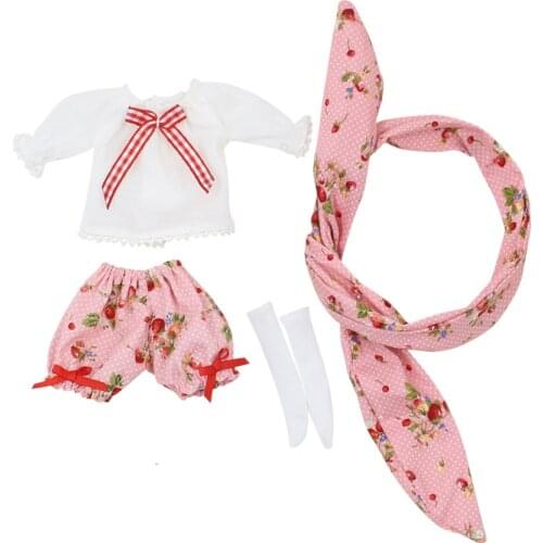 DBS blyth doll icy licca 1/6 30cm headdress boots pants shirt stocking gift toy