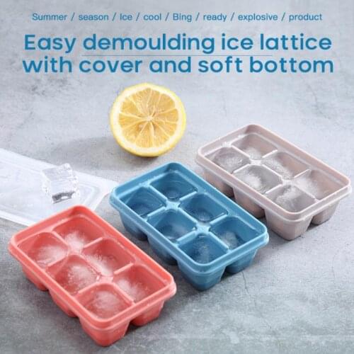 Summer Mini Soft-bottom Easy-release Ice Tray Kitchen Homemade Ice Mold Food Grade Silicone Ice Tray Home Kitchen Accessories