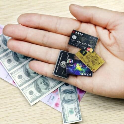 1 Set 1:12 Dollhouse Mini model BJD Props miniature money banknote BJD accessories restaurant food play Doll Accessories