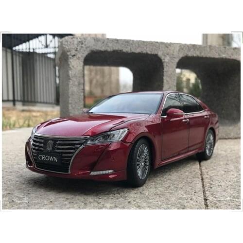 1/18 For Toyota CROWN 2015 Diecast Car Model Kids Boy Gifts gifts Collection Ornament Display Black/White/Red Metal,Plastic
