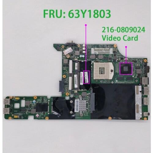 Genuine FRU : 63Y1803 w 216-0809024 GPU DAGC9FMB8D1 Laptop Motherboard Mainboard for Lenovo L420 L421 Notebook PC