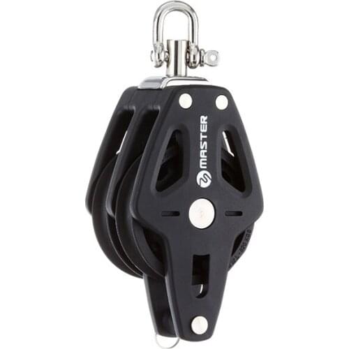Sailboat Dinghy 35mm 1 3/8" Double Swivel Shackle Becket Block Small Boat Block Master BP-3504F