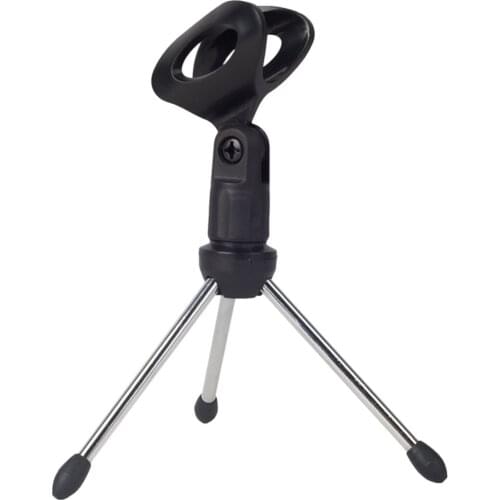 Microphone Mic Stand Removable Durable Tripod Bracket Portable Zinc Alloy Desktop Table Adjustable Holder