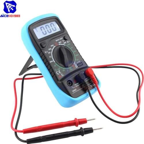 Diymore XL830L LCD Display Backlight Portable Multimeter AC DC Voltmeter Ammeter Ohmmeter Voltage Current Tester with Test Leads