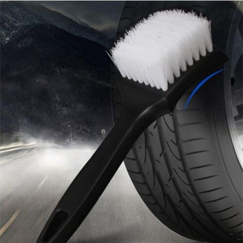 Car Wheel Wash Brush Plastic Handle Vehicle Cleaning Brush Wheel Rims Tire Washing Brush Auto Scrub Brush Car Wash Cleaner Tools