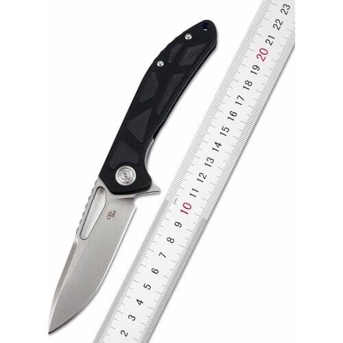 CH3509-G10 Flipper Folding Knife D2 Blade G10 Handle Bearing Utility Tactical Outdoor Camping Knives EDC Tool