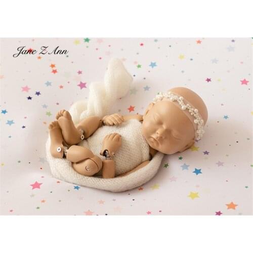 Fun multi-star stretch color background cloth soft blanket props baby newborn photography photo studio backdrop 110x160cm