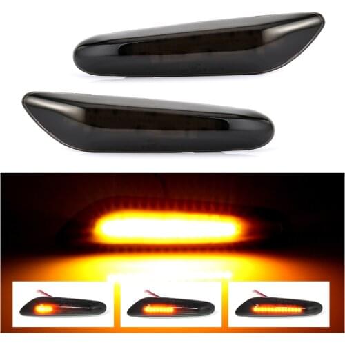 Flowing Water LED Side Marker Lights Turn Signal Light Indicator Left Right For BMW E90 E91 E92 E60 E87 E82 E46 Error Free