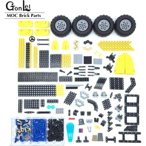 High-Tech Parts Bulk Pin Shock Absorber Gears Rack Axle Conectors Truck Wheels Tyres Accessory fit for Technical Cars DIY Toys
