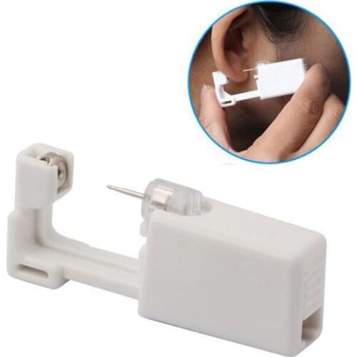 1PC Disposable Sterile Ear Piercing Unit Cartilage Tragus Helix Piercing Gun NO PAIN Piercer Tool Machine Kit Stud Jewelry