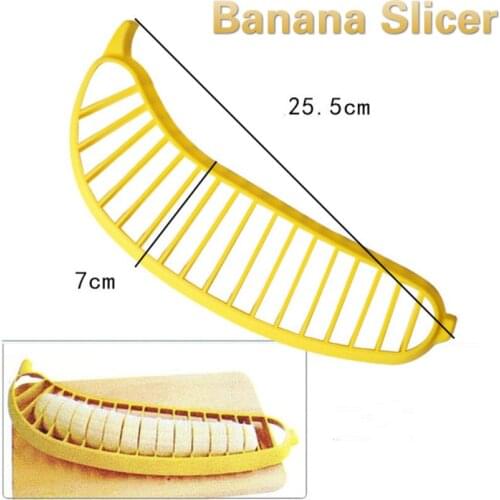 1pc creative Plastic Banana Slicer Cutter Fruit Vegetable Tool Salad Maker Cooking Tools practica Slicer Cutterl Kitchen Gadgets
