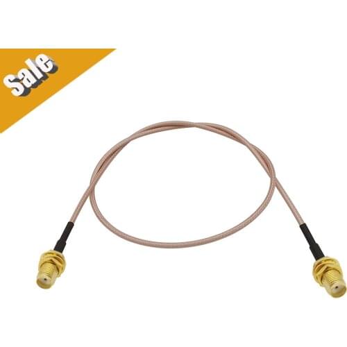 1Pcs Low Loss RG316 Pigtail Cable SMA Connector SMA Female to SMA Female Jack Nut Bulkhead RG316 Extension Coax Wire Adapter