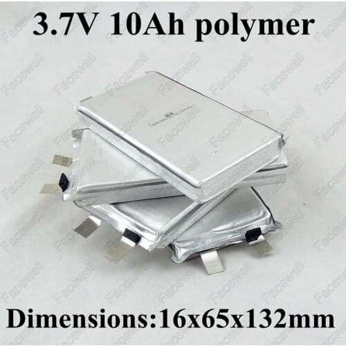 10pcs 3.7v 10ah li polymer battery pack 3.7v 10000mah high drain 30A for power tools electric bike pack diy lithium 36v 10ah 24v