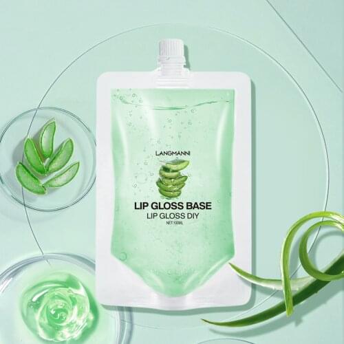 100ml Lip Gloss Base Moist Moisturizing Lip Glaze DIY Handmade Material With Glitter Lips Makeup Liquid Lipstick