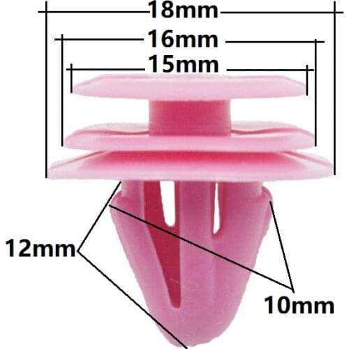 30Pcs Car Door Panel Fastener For Hyundai Elantra Pink Plastic Clip auto Interior Trim retainer rivet For Hyundai