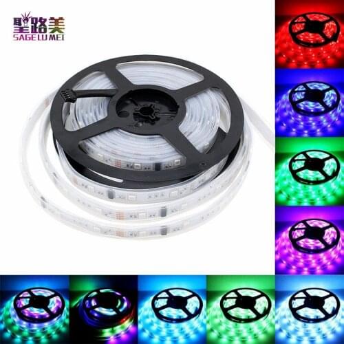 5m/lot led strip lights waterproof 30LED/m 6803 SMD5050 RGB dream magic full color led ribbon tape 133 Program RF controller