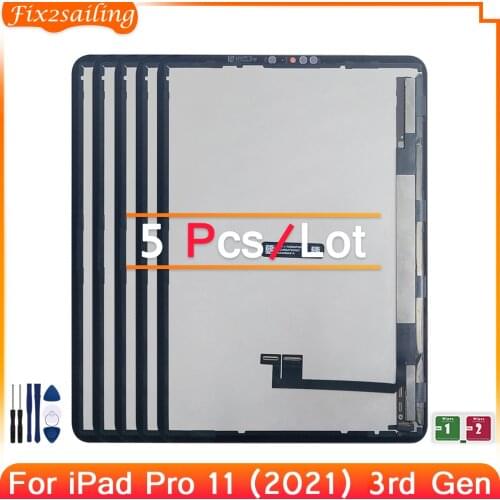5Pcs/Lot For Apple 11" iPad Pro 11 (2021) LCD Display Touch Panel Screen For Apple iPad Pro 3rd generation A2301 A2459 A2460