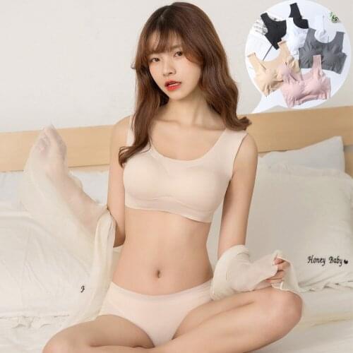 Seamless Bras For Women Solid Bandeau Top Breathable Soft Removable Inner Pad Female Intimate Comfortable bra Underwear Lingerie