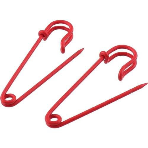 Safety Pins High Quality Red DIY Sewing Tools Accessory Silver Metal Needles Large Safety Pin Small Brooch Apparel Accessories