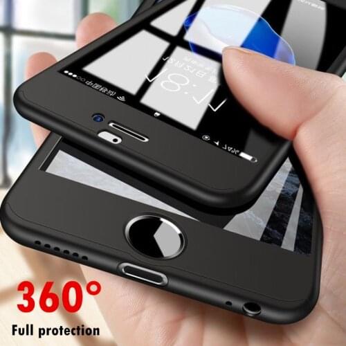 360 Full Cover Phone Case For iPhone 12 ProMax 11 Pro Hard PC Shockproof Funda For iPhone X XS MAX XR 5 SE 6 6s 7 8 Plus