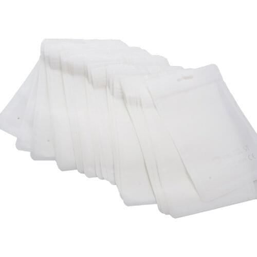 Chenkai 20pcs Pacifier Clip White Plastic Bag Jewelry Packaging Accessory Silicone Teether BPA Free FDA Logo Loose Beads Packing