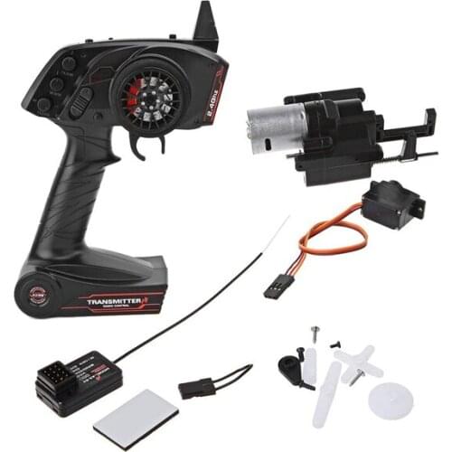 For WPL B1 B24 B16 C24 1/16 4WD 6WD Rc Car 3CH Radio Transmitter and Speed Change Gear Box Super Active Throttle Limit Range