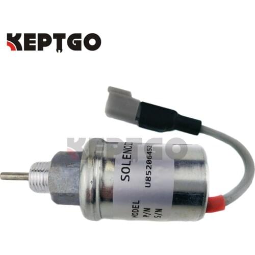 12V U85206452 185206452 Fuel Shut Off Solenoid For Perkins HL403C-15 HR404C-22T 402D 403D 404D 404C 403C