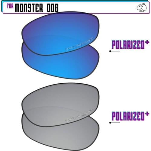 EZReplace Polarized Replacement Lenses for - Oakley Monster Dog Sunglasses - Sir P Plus-BluePPlus