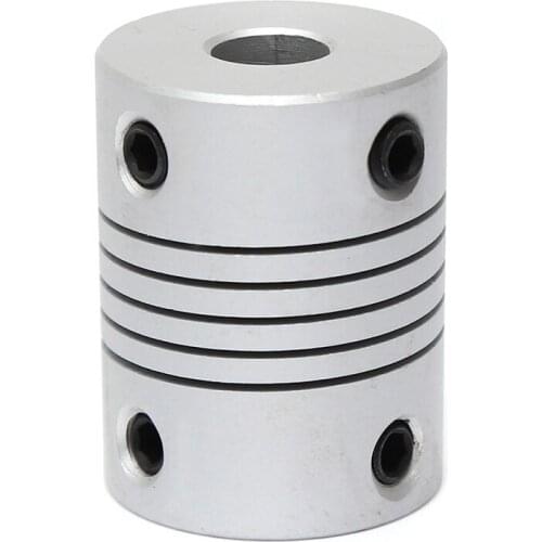 1Pcs 5x8mm CNC Motor Jaw Shaft Coupler 5mm To 8mm Flexible Coupling OD 19x25mm wholesale Dropshipping 4/ 5/6/6.35/8/9.5/10/12mm