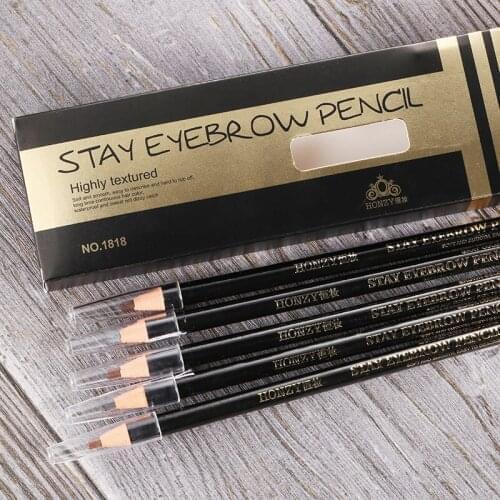2pcs Waterproof Microblading Eyebrow Pencil Peel-off Water-Resistant 1818 Eyebrow Pencil Eyebrow Shade Permanent Makeup