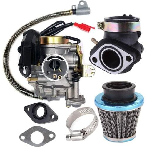Carburetor Fit for GY6 50CC 49CC 4 Stroke Scooter Taotao Engine 18mm Carb Intake Manifold Air Filter