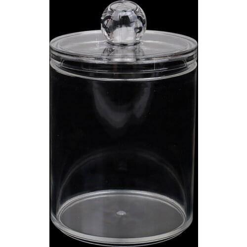New 7X10CM Single Layer Clear Acrylic Storage Box Holder Transparent Cotton Swabs Stick Cosmetic Makeup Organizer Case