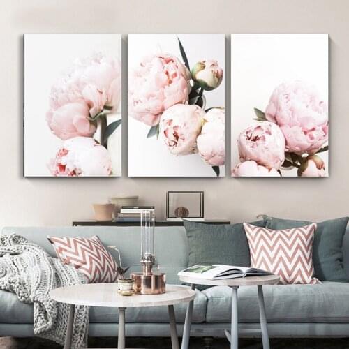 Rose Flower Botanical Canvas Poster Nordic Style Decorative Print Wall Painting Scandinavian Home Living Room Decoration Picture