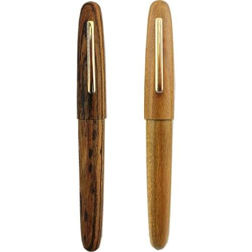 Jinhao Handmade Natural Wood Fountain Pen 0.5mm Nib With A Ink Converter