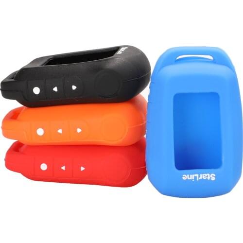 Kutery 10pcs/lot Silicone Remote Car Key Case For Russian Two Way Car Alarm LCD For Starline A92/A94/V62/A62/A64