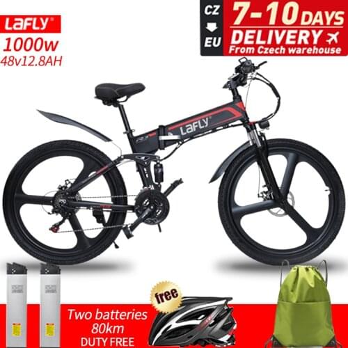 LAFLY X-3 electric bicycle folding 48V lithium assisted mountain bike cross-country variable speed 26inch ebike