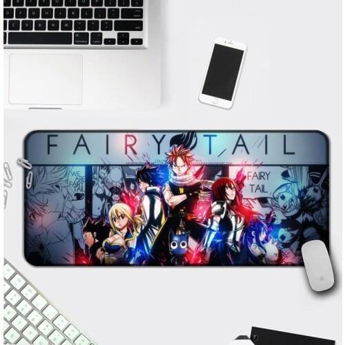 Fairy Tail Gamer Speed Mice Retail Small Rubber Mousepad Computer Gaming Mousepad Anti-slip Natural Rubber with Locking Edge
