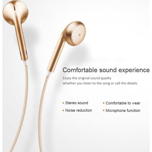 Stereo In Ear Sport Earphone Wired Gaming Headset Handsfree Earphones With Microphone + Volume Adjustment Earbuds For Iphone