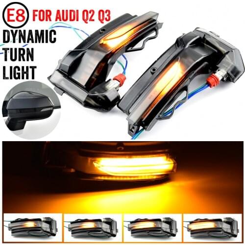 For Audi Q2 GA Q3 F3 Dynamic LED Blinker Turn Signal Light Rear View Mirror Indicator Repeater Lamp Car Accessories