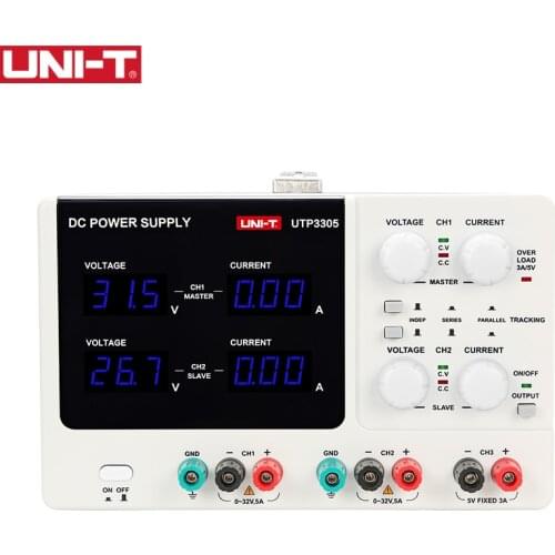 UNI-T UTP3303 High Precision Programmable Adjustable Digital DC Power Supply Voltage Dual-channel Three-way Adjustable 32V/3A