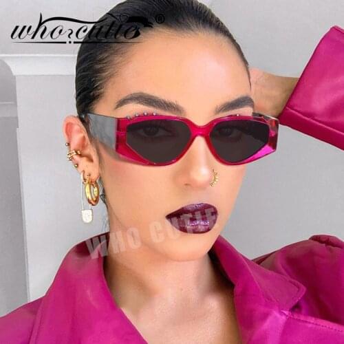 Vintage Cat Eye Sunglasses Women 2020 Brand Design Leopard Tortoise Shell Frame Punk Sun Glasses Men Retro Red Shades UV400 S319