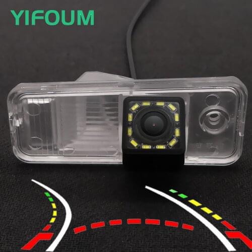 YIFOUM HD Dynamic Trajectory Tracks Car Rear View Camera For Kia Carens Microvan/Hyundai Azera Creta IX25 Grand SantaFe Grandeur