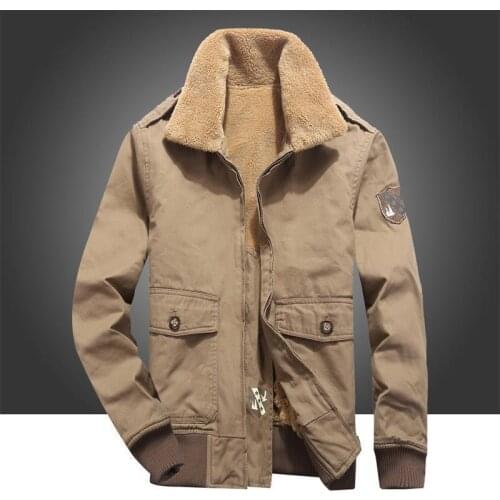 Winter Outdoor Plus Cashmere Thicken Cotton Clothes Lamb Down Windproof Warm Lapel Coat Hiking Camping Climbing Men Loose Jacket